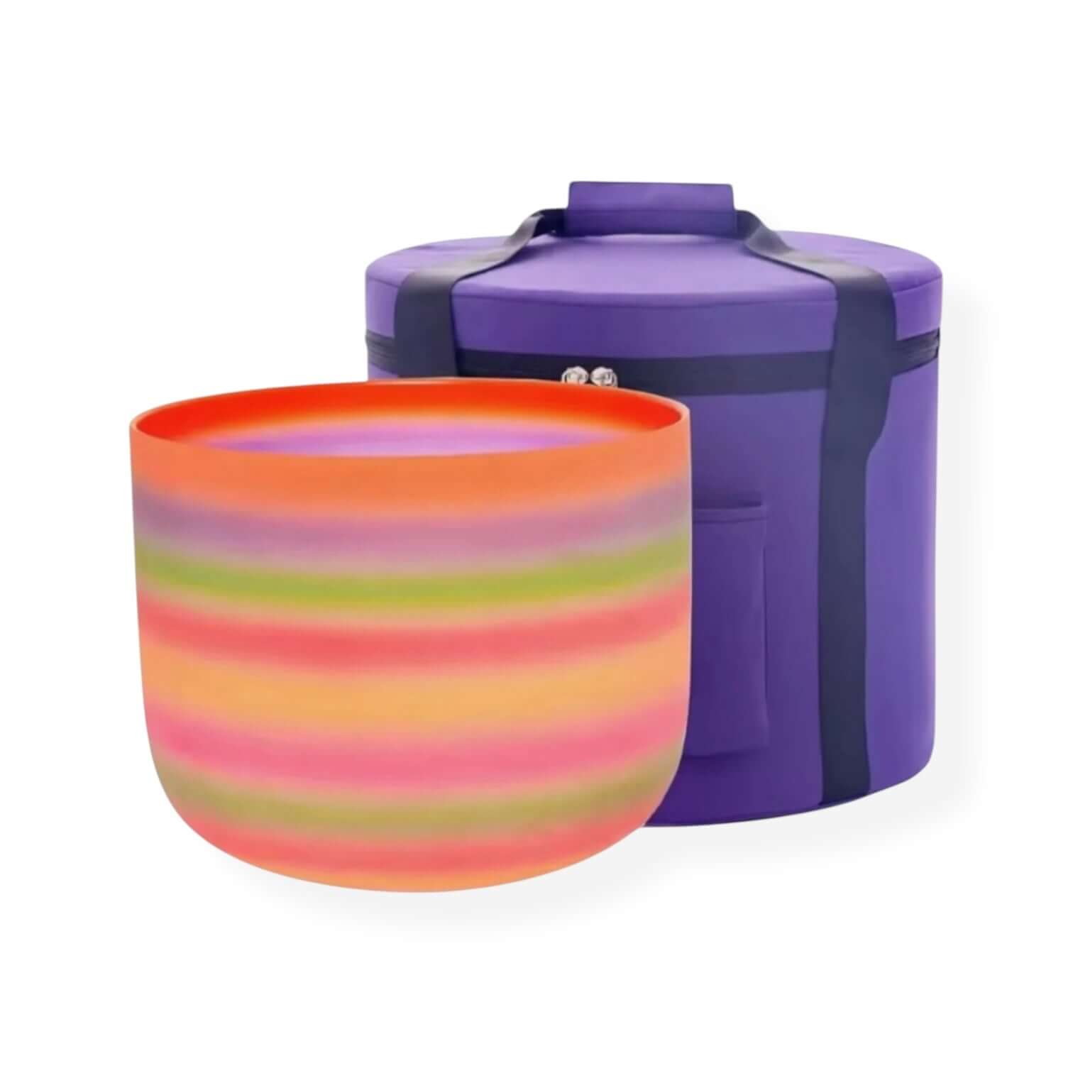 Rainbow Quartz 8” Crystal Singing Bowl
